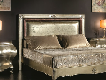 35TH ANNIVERSARY 2080 - Upholstered silver leaf headboard for double bed by SCAPPINI & C - view 2